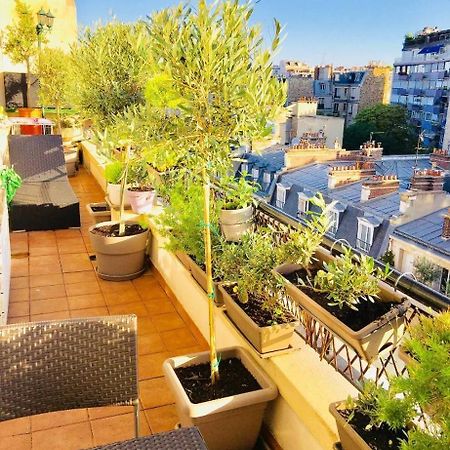 Appart Terrasse Vue Tour Eiffel Paris Exteriör bild