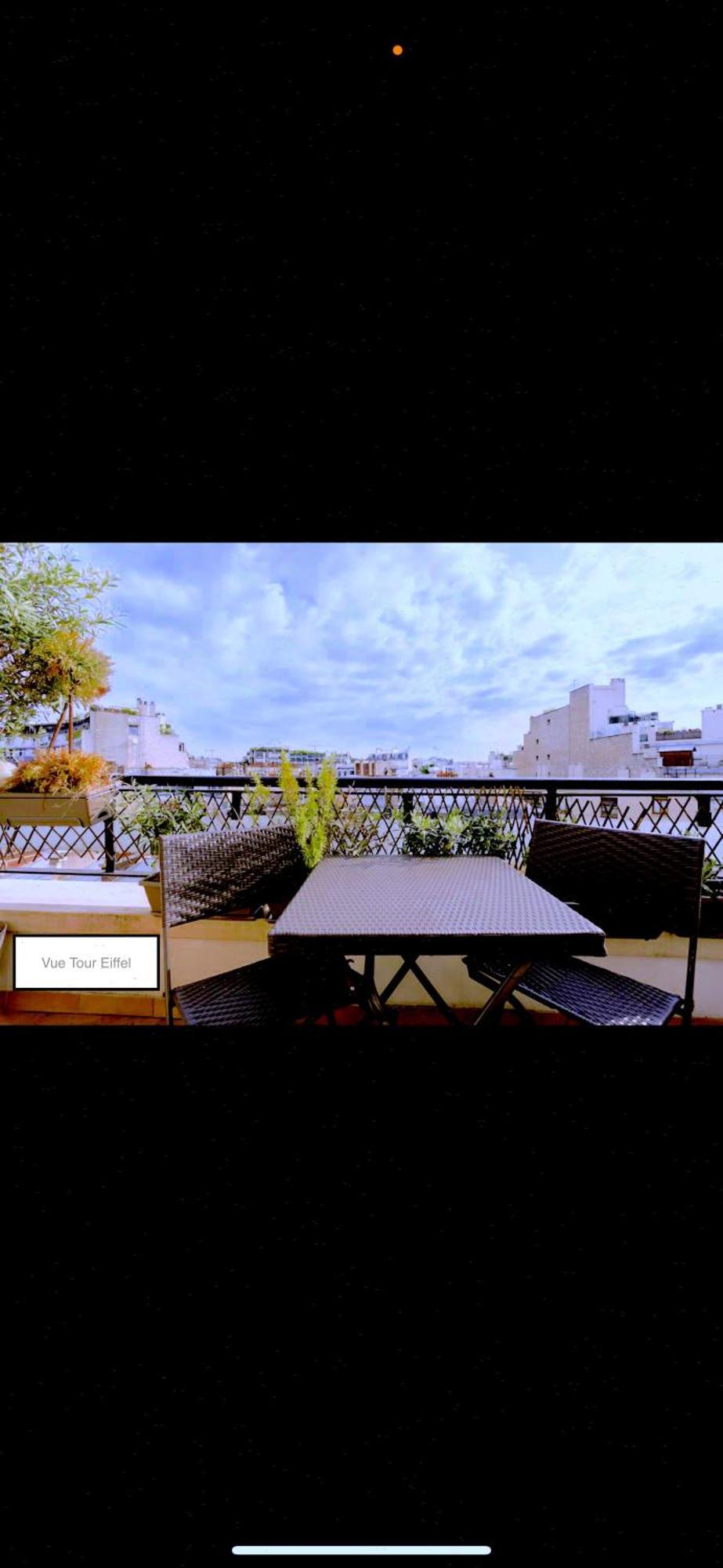 Appart Terrasse Vue Tour Eiffel Paris Exteriör bild